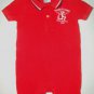 RALPH LAUREN Boys Red and White Embroidered New York Size 9 months