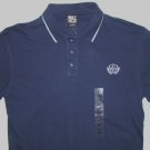 ENYCE $28 Navy Blue with White Trim Polo Shirt Size Large NWT