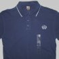 ENYCE $28 Navy Blue with White Trim Polo Shirt Size Large NWT