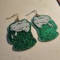St.Patrick's Mug Glitter Earrings