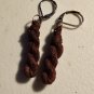 Brown handmade earrings