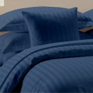 Navy Blue 4pc Sheet Set Queen Size Striped