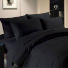 Black 4pc Sheet Set Queen Size Solid