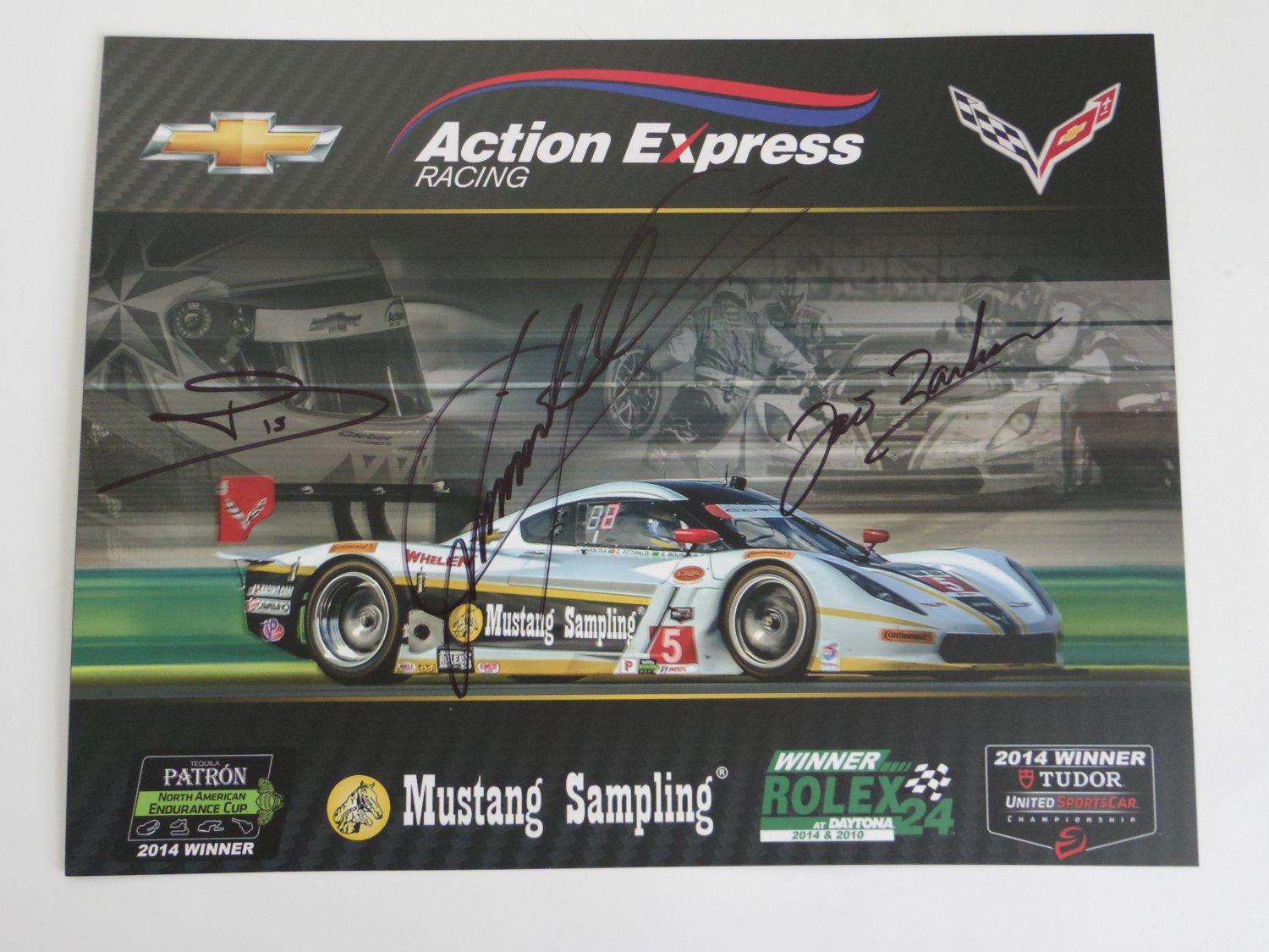 2015 IMSA Autographed Action Express Racing Team Hero Card