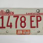 Collectible 1999 Illinois Truck License Plate