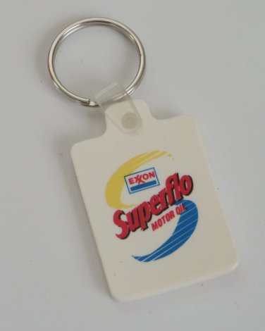 Vintage Exxon Superflo Motor Oil Key Chain