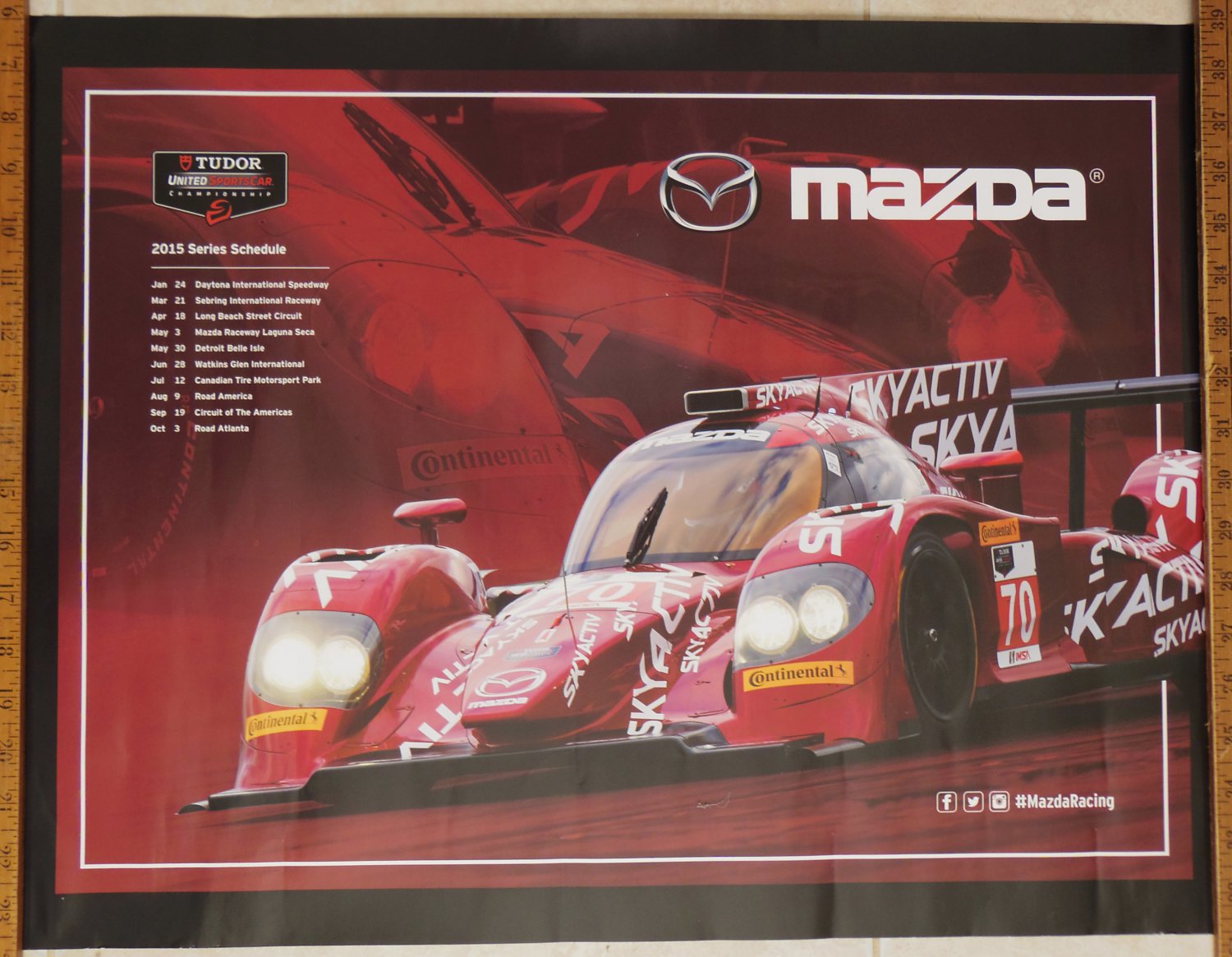 Mazda SkyActiv P2 Racing IMSA TUDOR Poster