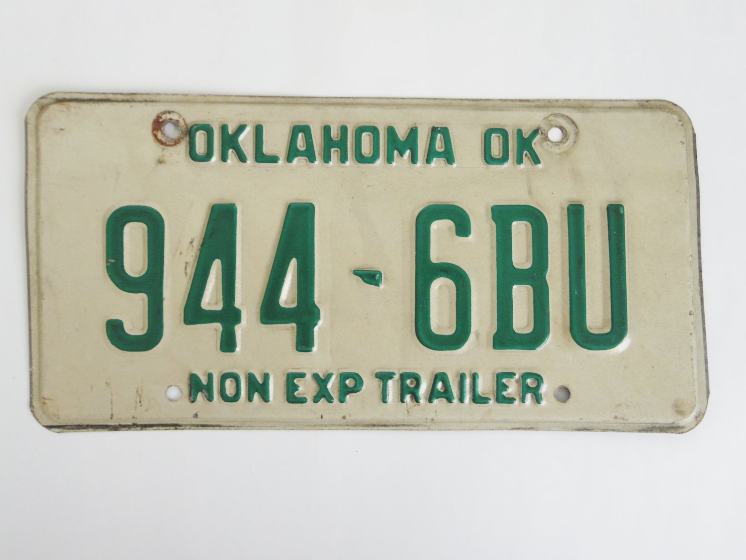 Oklahoma OK Truck License Plate Tag