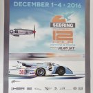 Sebring Classic 12 Hour Poster Pistons & Props HSR Dec. 1-4 2016