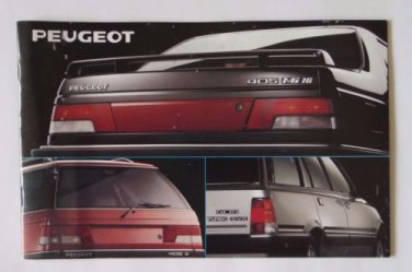 1988 Peugeot Brochure