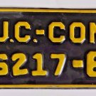 1968 Connecticut License Plate