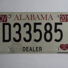 2015 Alabama Dealer License Plate