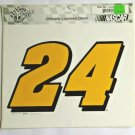 Large #24 Short Track Race Car Sticker