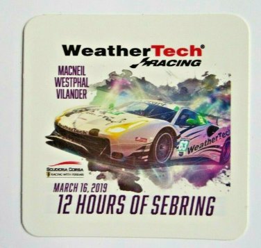 2019 Weather Tech Ferrari Racing 12 Hours of Sebring Sticker IMSA