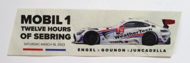 Mobil1 12 Hours of Sebring WeatherTech AMG GT DAYTONA PRO Sticker 7"x2" IMSA