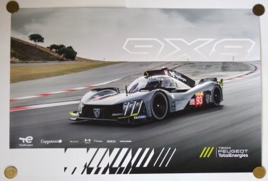 2023 Team Peugeot TotalEnergies 9X8 Hypercar Poster