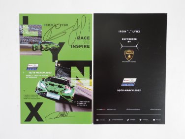 2023 Iron Lynx Lamborghini Huracan GT3 EVO2 12 Hours of Sebring Hero Card