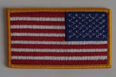 American Flag Reversed Field Patch 2x3