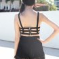 Caged Cut Out Black Bralette Bra Crop Top - S/M