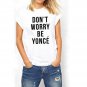 Beyonce Printed White Casual Chic T-Shirt - S