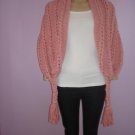 Pink Shawl, Hand knit Wedding Shoulder Wrap Scarf