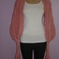 Pink Shawl, Hand knit Wedding Shoulder Wrap Scarf