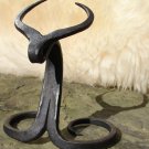 Viking style drinking horn metal stand hand-forged Iron stand for -400-600 ml or 10-15 inch horn
