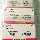 Wholesale Lot of 6 Packs/300pcs Decorative Furniture Nails/Tacks White