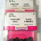 Wholesale Lot of 4 Packs/200pcs Decorative Furniture Nails/Tacks Light Brown