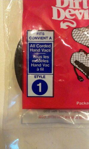OEM Dirt Devil Style #1 Replacement Vacuum Cleaner Belts (2pk) NEW IN PACKAGE