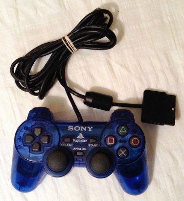 Sony Dual Shock 2 Gamepad (SCPH-10010) CLEAR BLUE