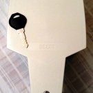 Scott Locking Commercial Dual-Roll Toilet Paper Dispenser w/Key And Info