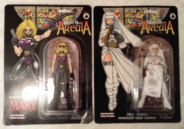 RARE Warrior Nun Areala Shotgun Mary/Holy White Figures MOC CANADA SELLER!