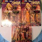 RARE Set Of 3 Sinthia Princess Of Hell Figures Hell Glow Gold Limited Edition