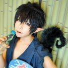 Ao no Exorcist Rin Okumura Straight Short Black Cosplay Anime Wig