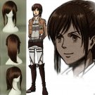 New Sasha Blaus Attack on Titan Red Brown Ponytail Cosplay Wig Costume