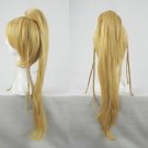 Hot ! Final Fantasy Rikku cosplay wig BLONDE Long coser tail party costume hair