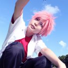 fairy tail Natsu Dragneel short pink cosplay party wig free shipping