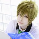 Free! Makoto Tachibana Short Linen Green Layered Cosplay Wig