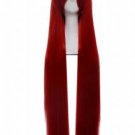 Anime Cosplay Long Straight Party Costume Hair Wig Dark Red 100cm