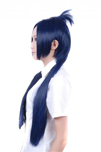 Icoser Reborn Rokudou Mukuro Style Long Anime Cosplay Party Wig Blue 70cm