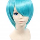 Icoser Vocaloid Full Party Anime Cosplay Wig Green Short Hair for Women 32cm