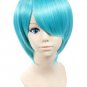 Icoser Vocaloid Full Party Anime Cosplay Wig Green Short Hair for Women 32cm