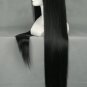 39.4" 100cm Straight Cosplay Costume Wig -- Black Flat bangs