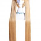 Supper Long Butterscotch Blonde Hatsune Clip on Ponytails