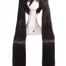 120cm Long Vocaloid Miku/black Rock Shooter Clip Cosplay Wig