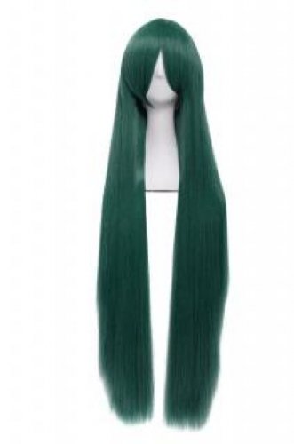 Anime Cosplay Green Long Straight Party Wig 100cm
