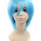 Rei Ayanami Short Party Anime Cosplay Wig Blue 32cm