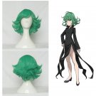 Tatsumaki Green Short Hair 35cm Wig Cap +Free Shipping