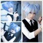 New And Cheap Cute Ice Blue Pigtails Cosplay Assassination Classroom Shiota Nagisa Anime Wig
